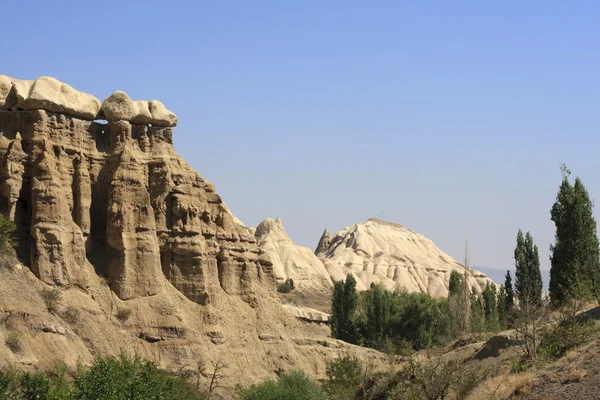 Caractéristiques géologiques étonnantes en Cappadoce, Turquie — Photo