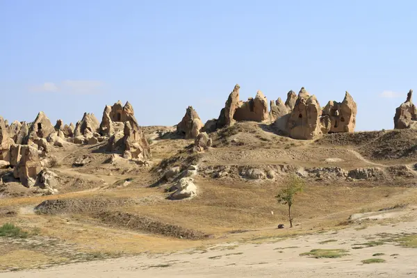 Kumtaşı oluşumları Kapadokya, Türkiye — Stok fotoğraf