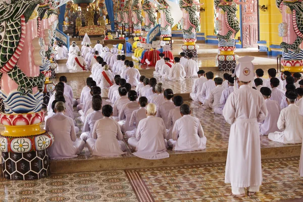 Caodai temple in Vietnam — Stock Photo, Image