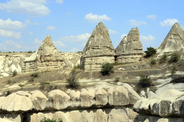 Indrukwekkende stenen in Cappadokia - Goreme — Stockfoto