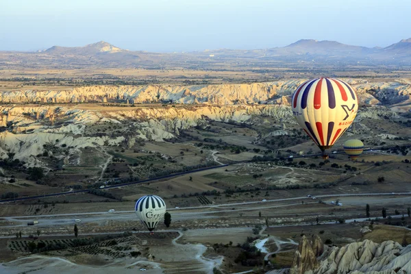 Lot balonem na gorące powietrze, Cappadocia — Zdjęcie stockowe