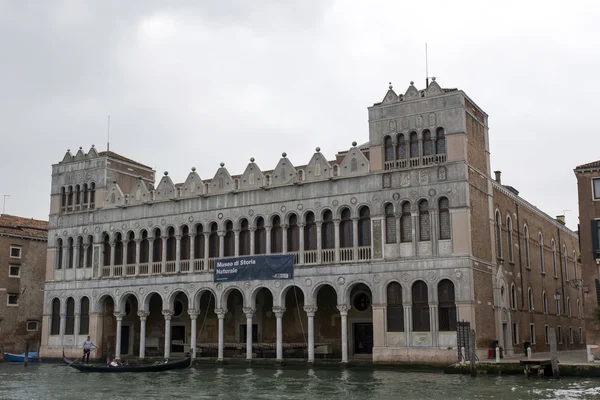 Weergave van het natural history museum in Venetië over de grand cana — Stockfoto