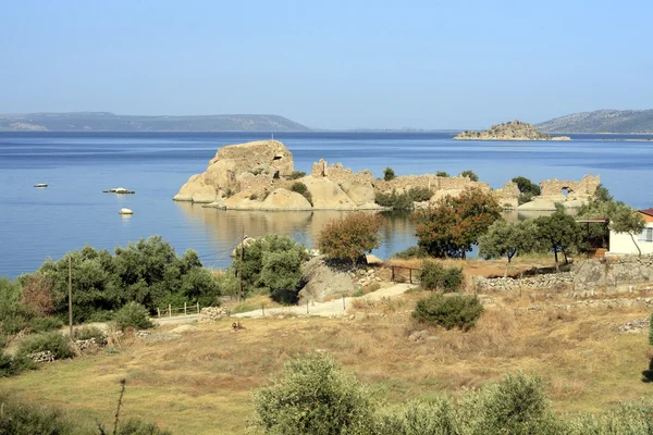 Paisagem do Lago Bafa com grande natureza - Aydin - Turquia — Fotografia de Stock