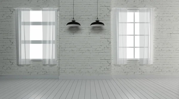 Iluminación interior industrial 3d renderizado imagen — Foto de Stock