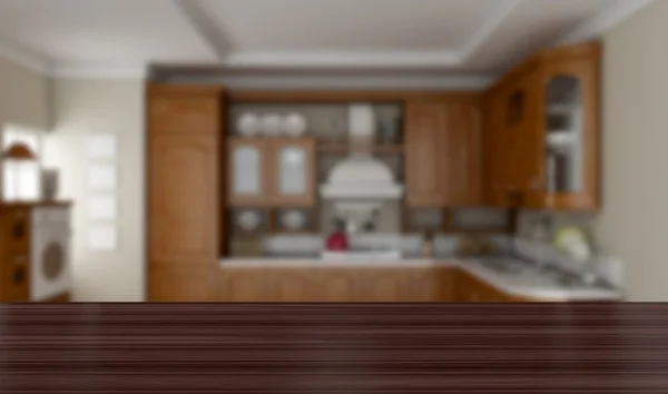 Keuken kamer achtergrondafbeelding rendering — Stockfoto