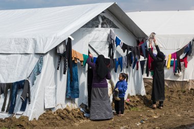 Yunanistan'da mülteci kampı