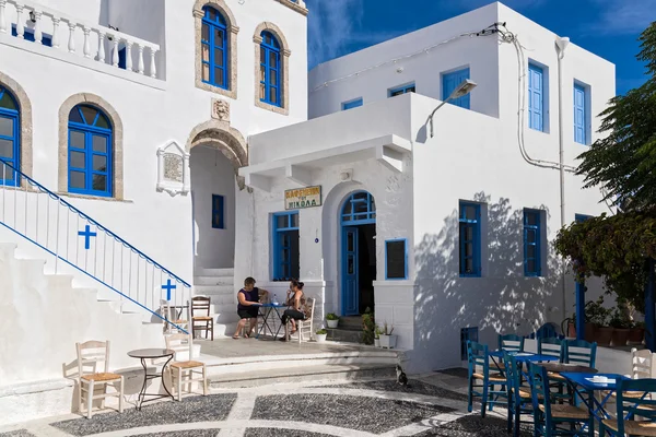 Παραδοσιακό καφενείο στην Ελλάδα Εικόνα Αρχείου