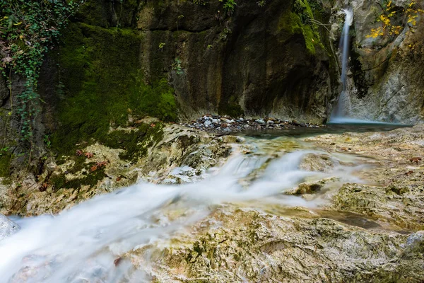 Wasserfall Nahe Dem Dorf Mystras Auf Der Peloponnes Griechenland — Stockfoto