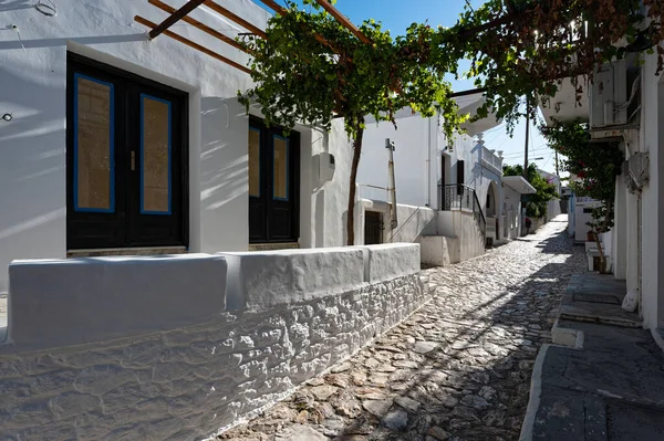 Edifícios Rua Estreita Arquitetura Tradicional Ilha Skyros Grécia — Fotografia de Stock