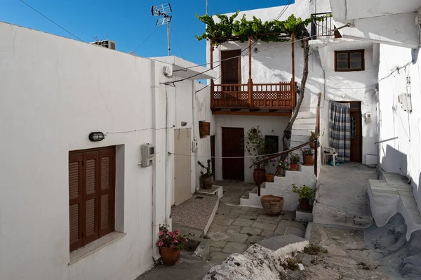 Будівлі Традиційної Архітектури Острові Скайрос Греція — стокове фото
