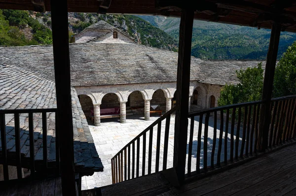 Vista Del Histórico Monasterio Vylisa Dedicado Virgen María Epiro Grecia — Foto de Stock