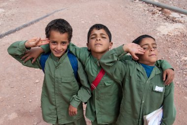Boys in Yemen clipart