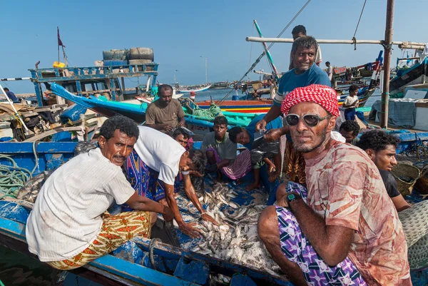 Marché aux poissons au Yémen — Photo