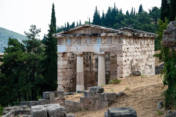 Археологический памятник в Дельфах, Греция — стоковое фото