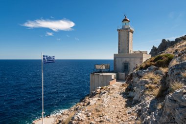 Lighthouse in Greece clipart