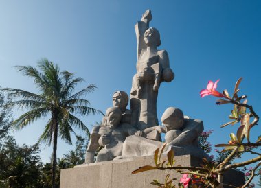 Memorial site in Vietnam clipart