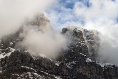Yunanistan'daki dağ manzarası