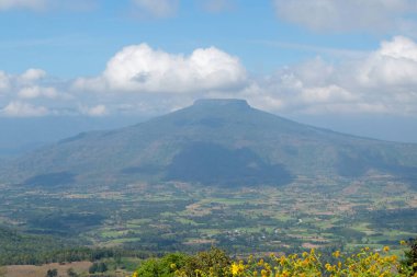 Dağın manzarası ve Tayland 'daki doğa parkı.