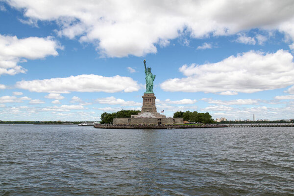 The Statue of liberty is landmark and famous in New York ,USA.