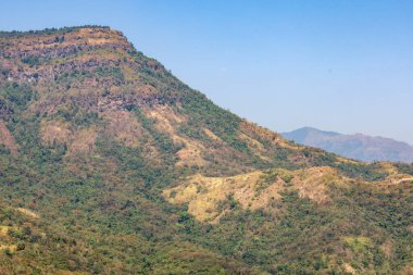 Tayland 'daki Khao Kho' daki manzara dağ ve orman manzarası