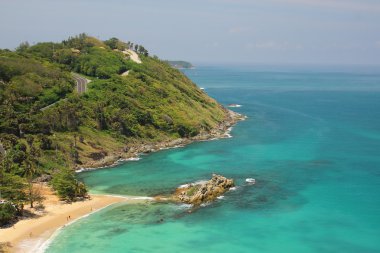 Tropikal deniz sahne. Çok yüksek resolut panoramik kompozisyon