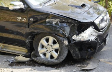 pikap kaza yolda araba kazasında Milli Parkı, Tayland 