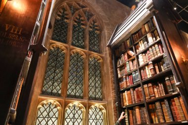 Tokyo, Japonya - 13 Aralık 2024: Warner Bros Studio Tour Tokyo 'nun içi 