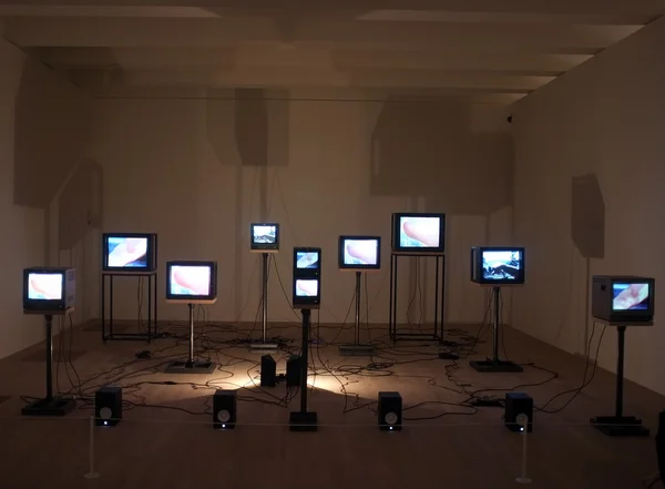 Video art installation — Stock Photo, Image