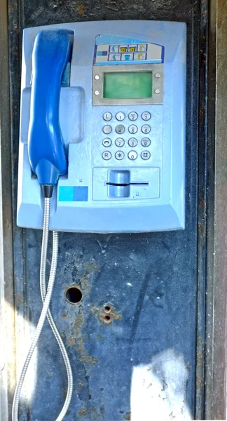 Eski kamu telefon — Stok fotoğraf