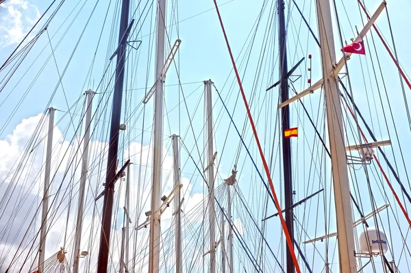 Barco à vela pólos — Fotografia de Stock