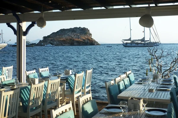 Fischrestaurant am Meer in der Türkei — Stockfoto
