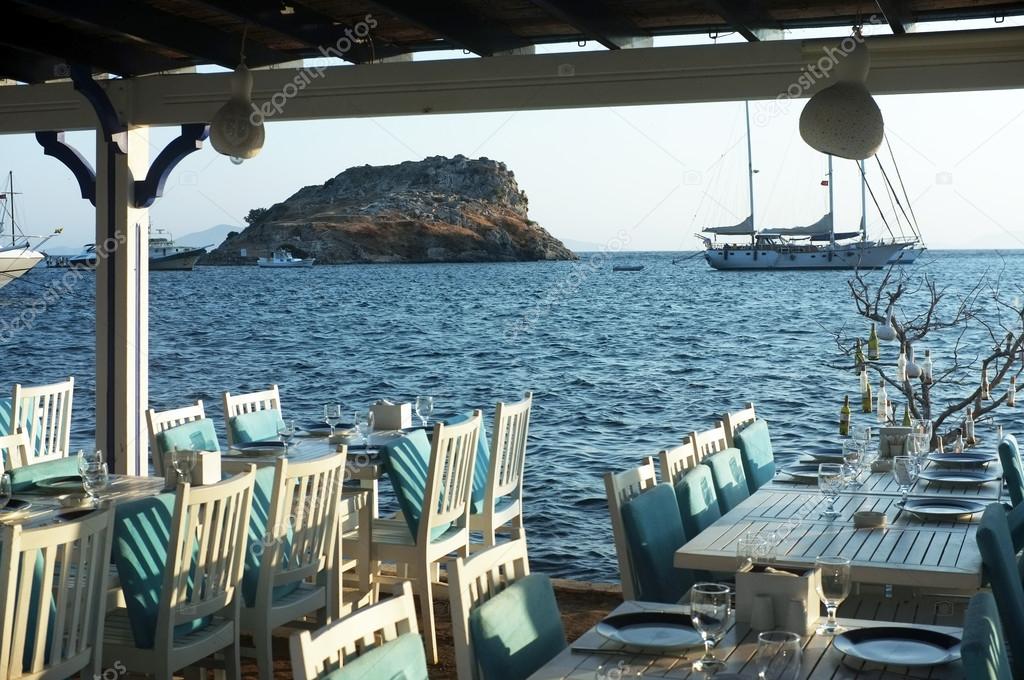 Seaside fish restaurant in Turkey