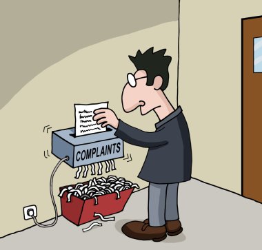 Cartoon about male office worker clipart