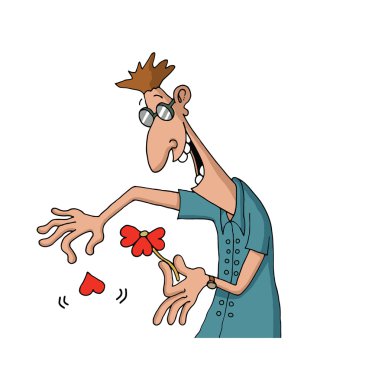 Cartoon about love clipart