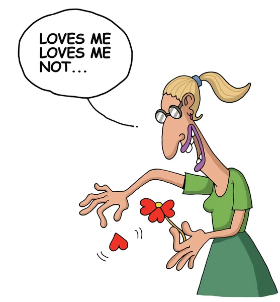 Caricature sur l'amour — Image vectorielle