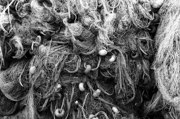 Close up shot of fishermen's net — Stock Photo, Image