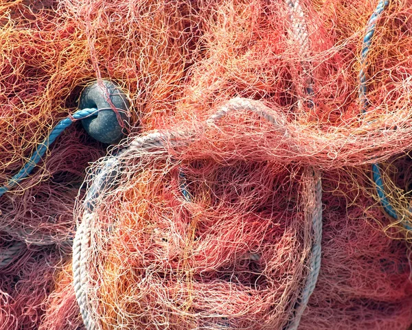 Close up shot of fishermen's net — Stock Photo, Image