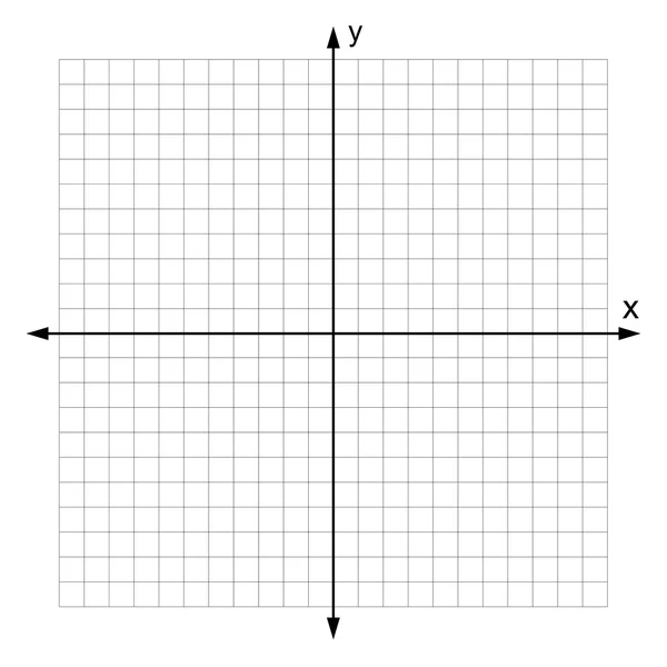 Sistema de coordenadas cartesianas vector — Vector de stock