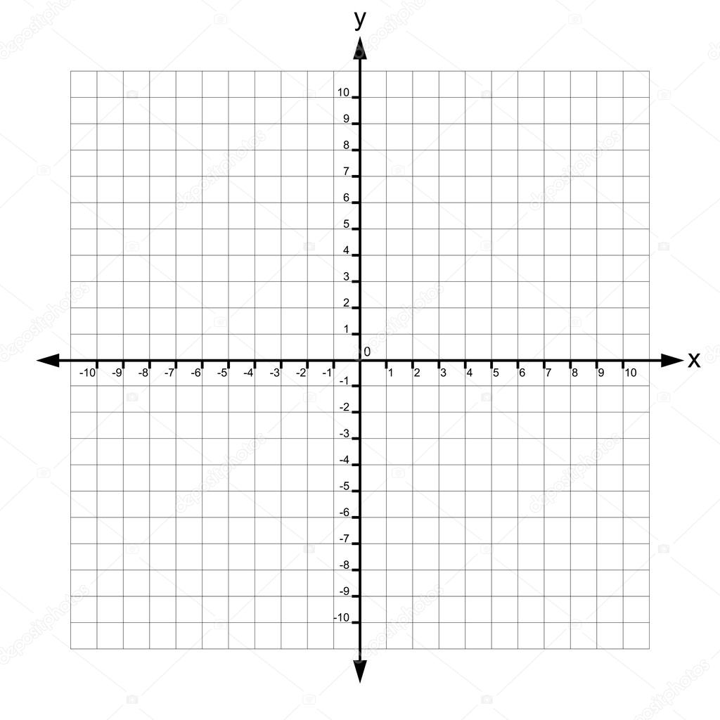 X En Y As Met Getallen Vector — Stockvector © Attaphongw 101625716