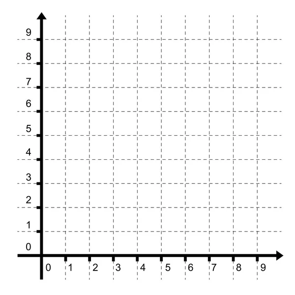 Vecteur d'axe x et y — Image vectorielle