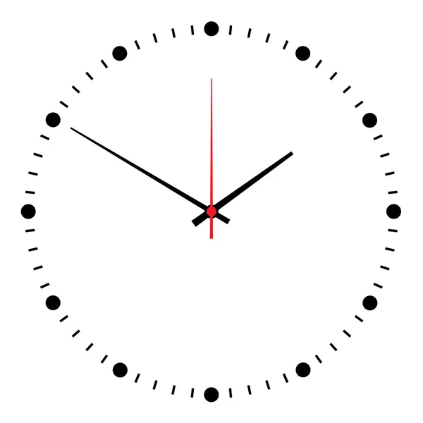 Reloj de pared aislado en vector blanco — Archivo Imágenes Vectoriales