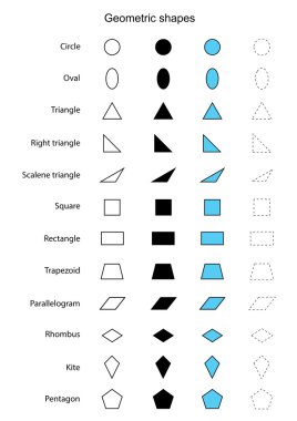 Geometrik şekiller vektör