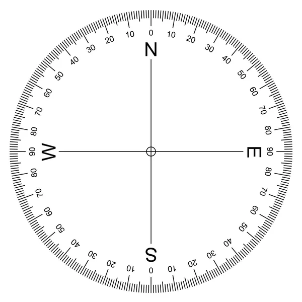 Vecteur Compass Protractor — Image vectorielle