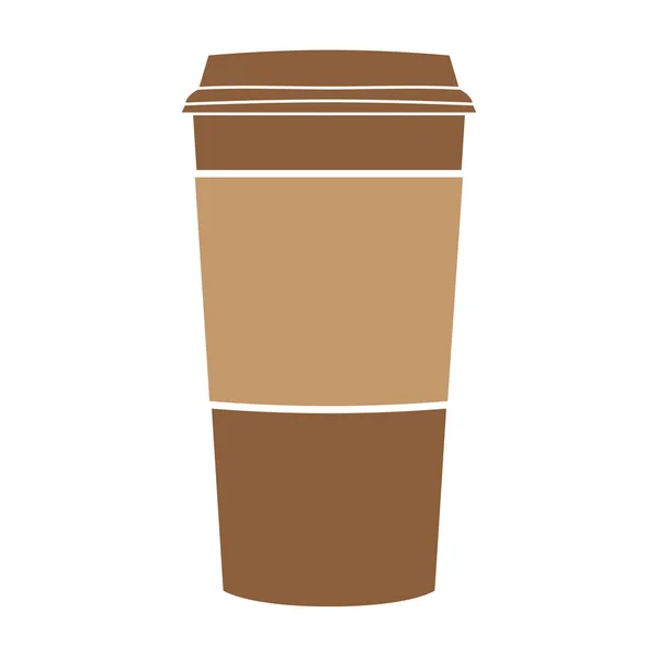 Papel taza de café símbolo vector — Vector de stock