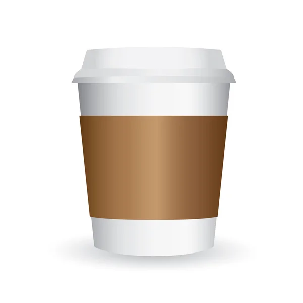 Papel taza de café vector — Vector de stock