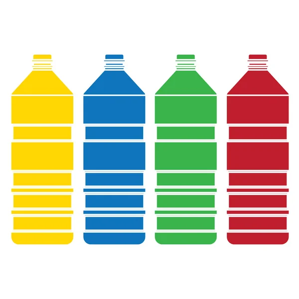 Coloreado botella conjunto vector — Archivo Imágenes Vectoriales