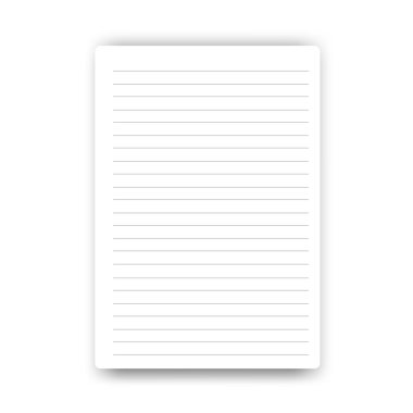 Boş sayfa defter vektör