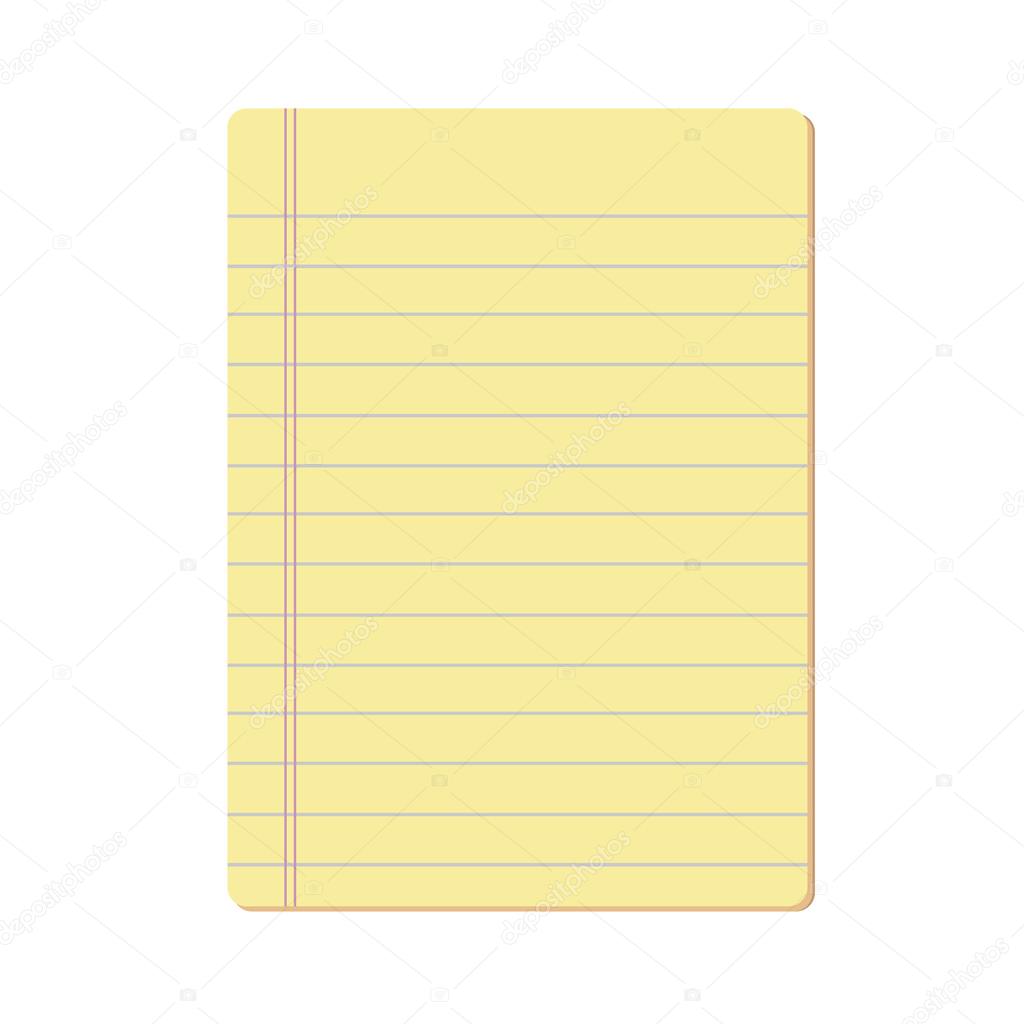 Blank notepad vector