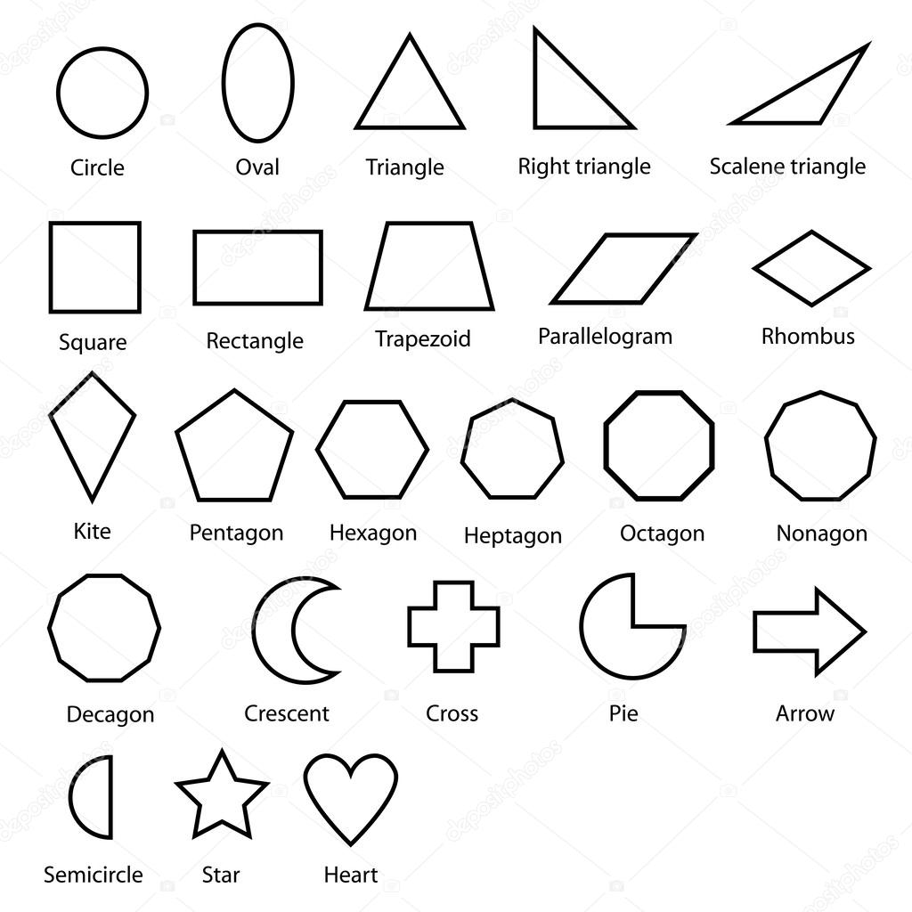 Geometric shapes vector