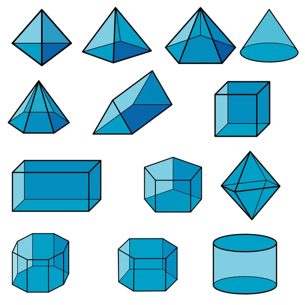 3d geométrico para criança vetor — Vetor de Stock